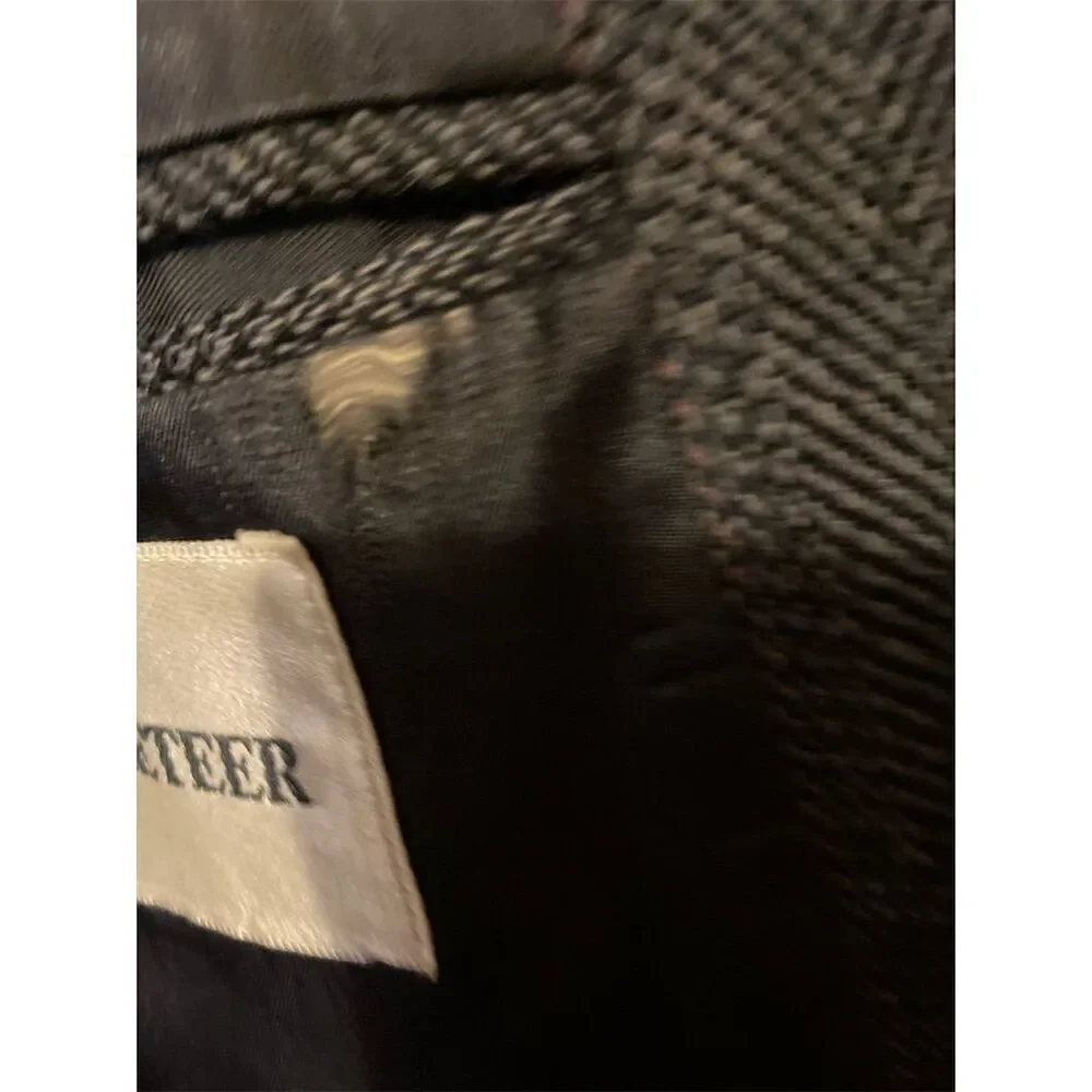 Cricketeer Men's Gray Tweed Blazer 50 R Herringbone Two-Button Formal